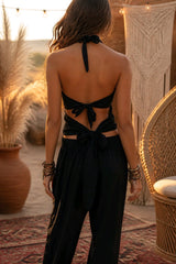 Halter Top με Δέσιμο στην Πλάτη