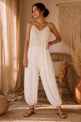 Ολόσωμη Φόρμα με Crochet Μπούστο & Κρόσσια