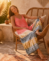 Ολόσωμη Φόρμα Tie-Dye Coral Pink
