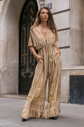 Sahara Jumpsuit – Boho Ολόσωμη Φόρμα με Flared Γραμμή