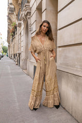 Sahara Jumpsuit – Boho Ολόσωμη Φόρμα με Flared Γραμμή