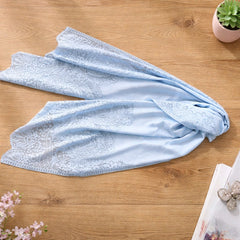 Γυναικεία Εσάρπα Δαντέλα 170x80cm - Γαλάζια