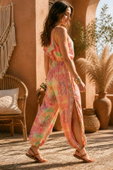 Boho Ολόσωμη Φόρμα Cold Silk με Ρυθμιζόμενες Τιράντες