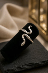 Silver Serpent Cuff Bracelet