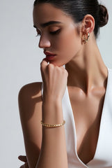Aurora Χρυσό Βραχιόλι από Ανοξείδωτο Ατσάλι