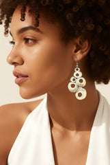 Organic Bubble Silver Earrings