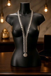 Μακρύ Κολιέ Silver Hearts