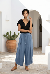 Γυναικεία Παντελόνα από Βισκόζη – Φαρδιά Αέρινη Γραμμή