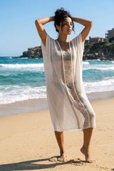 Boho Καφτάνι Γάζας 100% Βαμβακερό – Layering Piece για Καλοκαιρινά Looks