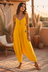 Boho Ολόσωμη Φόρμα Harem από Βισκόζη