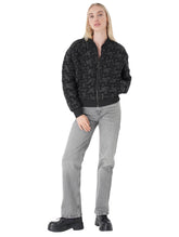 Μπουφάν κοντό Μονόχρωμο Μαύρο Πολυεστέρας σε Κανονική γραμμή