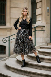 Φούστα τούλι Animal print