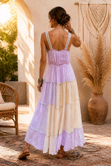 Boho Statement Γιλέκο Tie Dye με Κεντήματα & Χάντρες