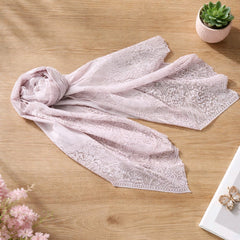 Γυναικεία Εσάρπα Δαντέλα 170x80cm - Απαλό Ροζ