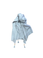 Εσάρπα 100% βαμβάκι Ανοιχτό Γκρι