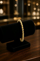 Βραχιόλι Twisted Gold με Ανάγλυφη Υφή