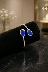 Blue Lagoon Silver Cuff Bracelet