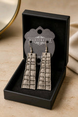 Urban Mosaic Silver Earrings