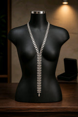 Μακρύ Κολιέ Cascade Silver