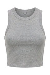 Rib Crop Top με διακοσμητικά Στρας