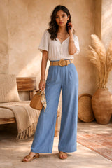 Γυναικείο Μαλακό Τζιν Παντελόνι από Tencel – Άνετη Γραμμή