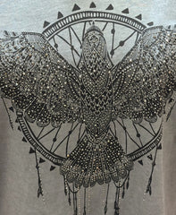 Βαμβακερό T-Shirt με Statement Print & Τρουκς – Ασύμμετρο Μήκος